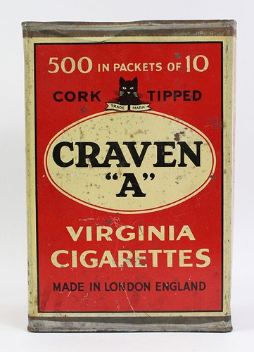 Boite pour cigarettes craven - cigarettes, "craven