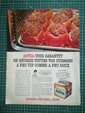 tf573 belle PUBLICITE ANCIENNE 1960 margarine Astra tomates farcies