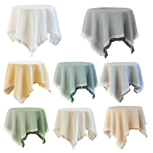 Pour tables rondes lin - , coton