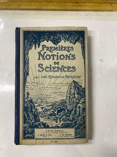 Premières notions sciences - premières,
