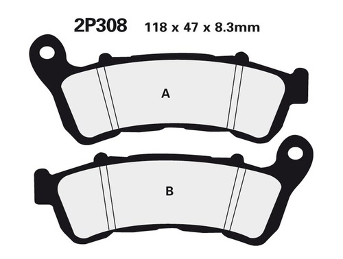Plaquettes frein moto - , avant