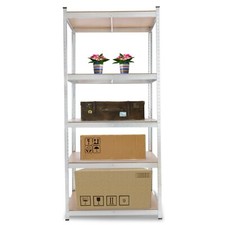 AREBOS Étagère Charge Lourde Rangement 5 étagères 1000kg MDF