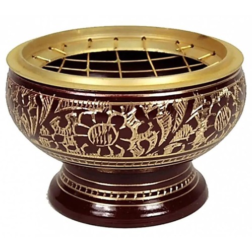 Brule encens laiton grille - encens,