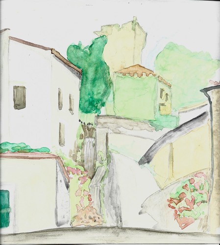 Lot trois aquarelles - de,