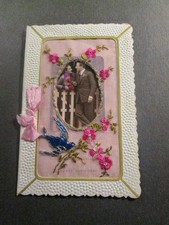 Carte postale brodee couple