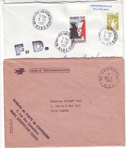 F560 lot lettres franchise - lot,