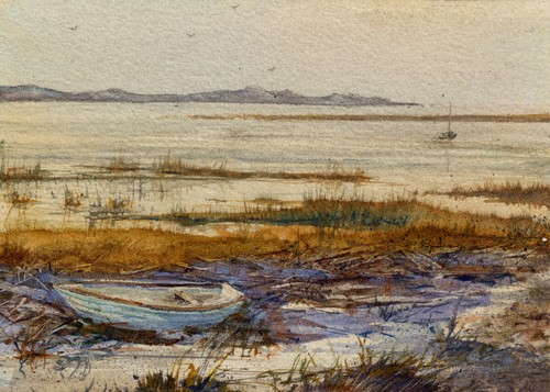 Nautical art watercolor - nautical, by