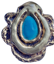 Line Vautrin broche en bronze Doré  et émaillé" LINE VAUTRIN - non Signée - N°3