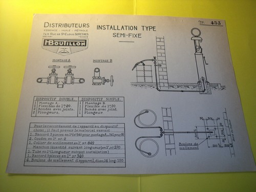 Feuillet plan installation d - installation,