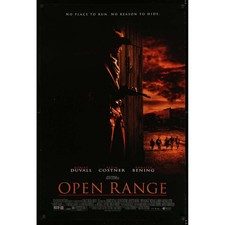 OPEN RANGE Original Movie Poster  - 27x40 in. - 2003 - Kevin Costner, Robert Duv