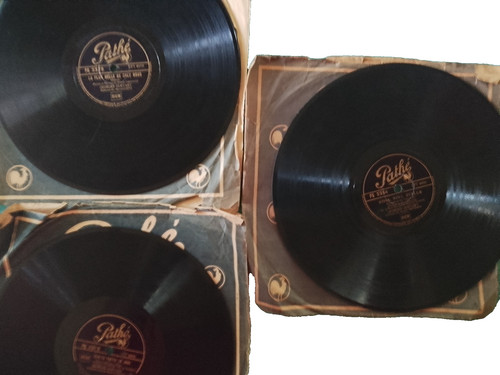 Lot disques tours pathe - lot,
