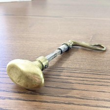 Poignée de porte Art déco Ferronnerie décorative 1920 en métal doré