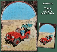 Andros 1981, puzzle du dessin de couverture Tintin au Pays de l’Or Noir