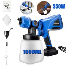 Pistolet à Peinture Électrique Pulvérisateur Réservoir Débit Réglable 1000ml Max