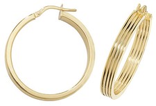 Boucles d'Oreilles Créoles Or