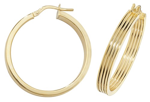 Boucles oreilles créoles or - boucles,