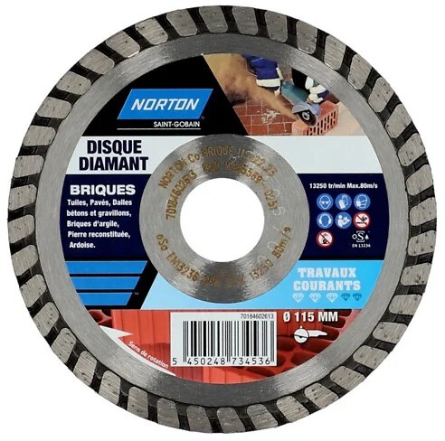 Disque diamant segmenté