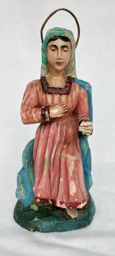 Ancienne vierge madonne bois - ancienne,