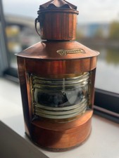 lanterne,fanal de bateau en cuivre ancien