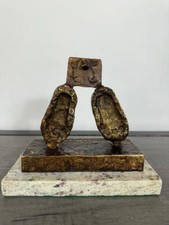 Sculpture En Bronze De Joan