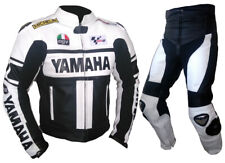 YAMAHA Hommes Combinaison de Moto en Cuir Courses Moto en Cuir Veste Pantalon 52