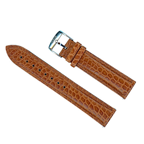 Véritable alligator marron - véritable,