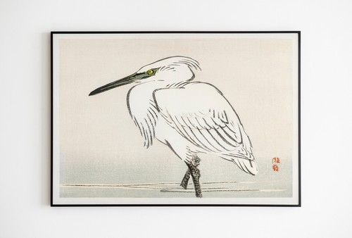 Snowy egret art imprimé par - snowy,