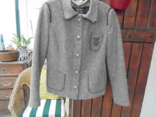 Veste en laine bouillie T.44