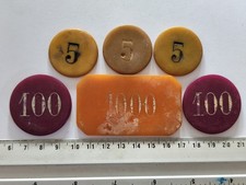 LOT 6 JETONS PLAQUE CASINO Ref22377J