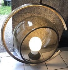 Ancien LUSTRE METAL DORÉ SPACE AGE VINTAGE