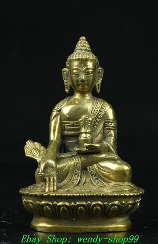 Old tibet buddhism - copper, gilt