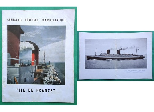 Rare plaquette paquebot ile - rare,