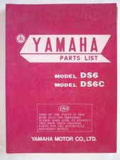 MANUEL PARTS LIST YAMAHA 250 DS6 et DS6C 1969. PARTS LIST MANUAL first edition