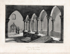 DESSIN ANCIEN XIXème RUINES