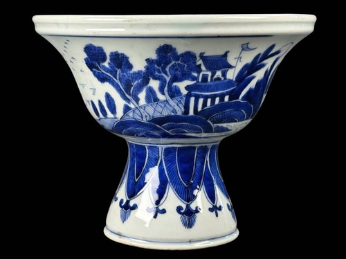 Ancien lavabo saké bleu - ancien,