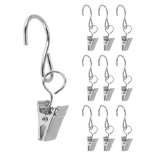 Crochet rideau avec pinces ton