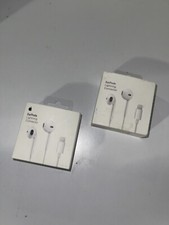 lot 2 Apple earpods lightning connector écouteurs ios blanc filaire 
