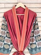 Robe De Nuit En Soie Pure Maroon KMO4524