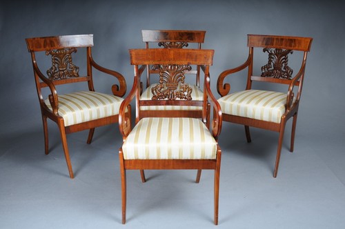 Lot chaises biedermeier - lot,