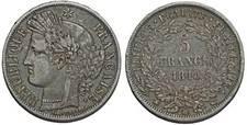 5 FRANCS CERES 1849 BB