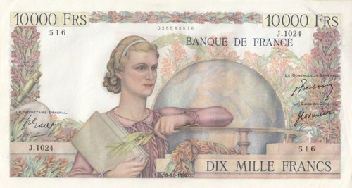 France 10000 francs - france, génie