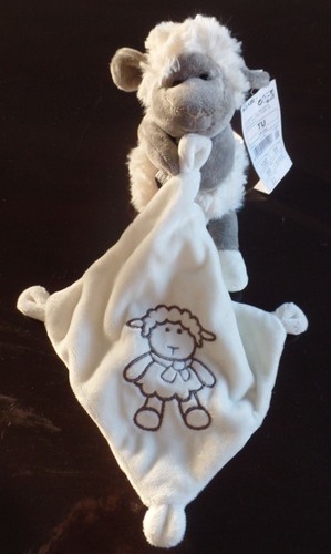 T6n doudou mouton blanc gris - t6n,