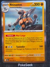 Carte Pokémon Rhinastoc 076/142 Holo Ecarlate & Violet SCR EV7 FR NEUVE