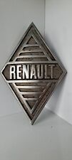 INSIGNE EMBLEME CALANDRE ALU RENAULT 20.5 CM X 13 CM CAMION VOITURE FOURGON