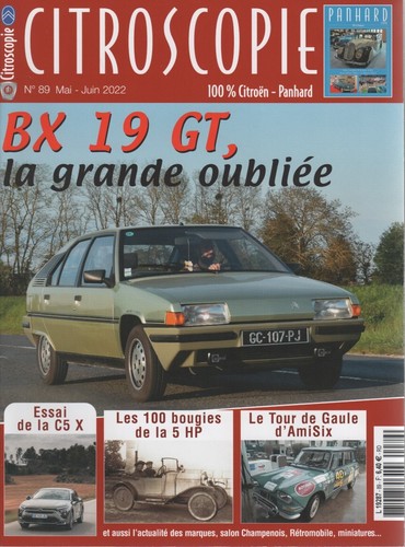 Citroscopie citroen 5hp - 89, 5cv