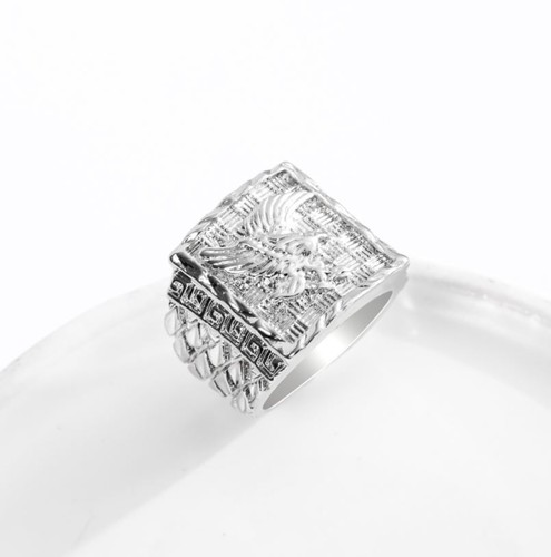 Bague chevaliere motif aigle - chevaliere,