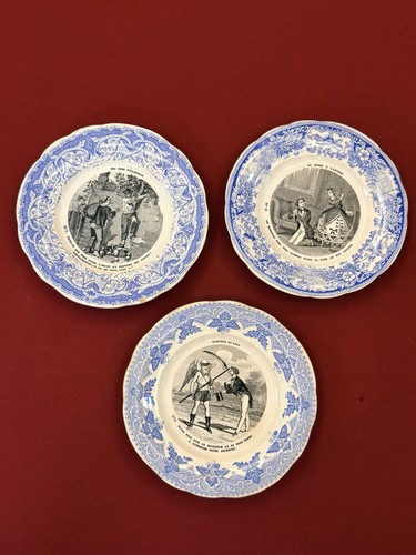 Assiettes porcelaine creil - assiettes,