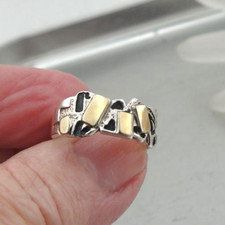 Bague jaune argent 925 - bague,