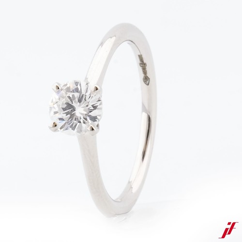 Bague solitaire 950 - bague, platine