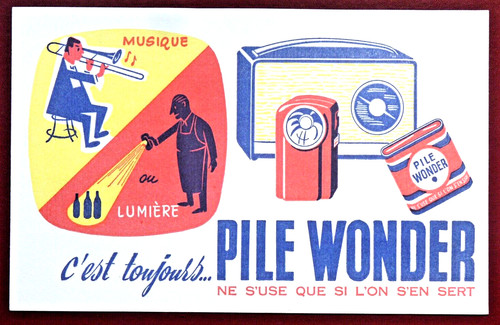 Buvard pile wonder musique - buvard,